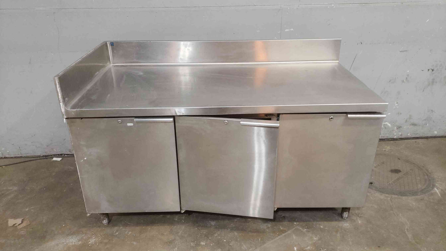 Stainless Steel 68" Prep Table W/ 3 Doors (SKU: 111941)