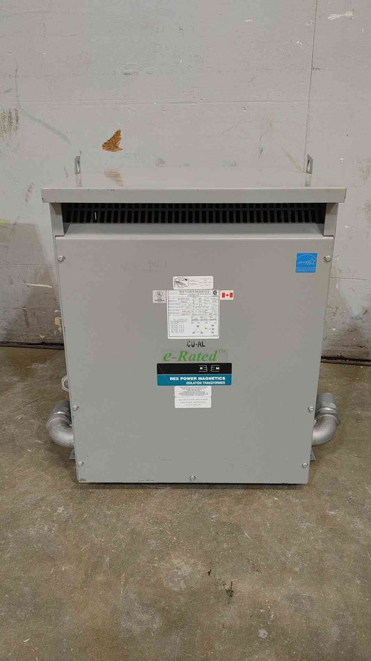 45KVA REX POWER MAGNETICS 480/277V 3PH Isolation Transformer BA45H-P/Z(SKU: 111977)