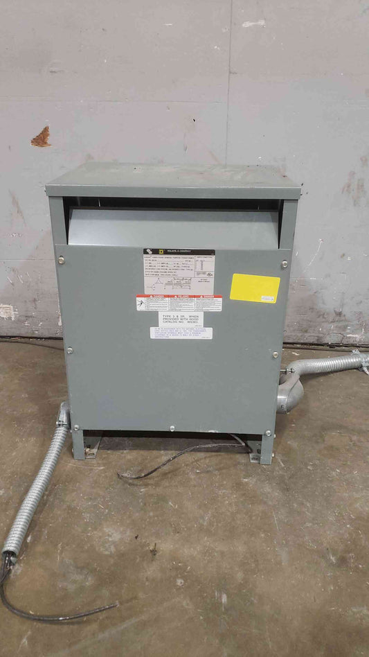 30KVA Square D 480v x 208Y/120 3PH Transformer 30T3H (SKU: 111986)