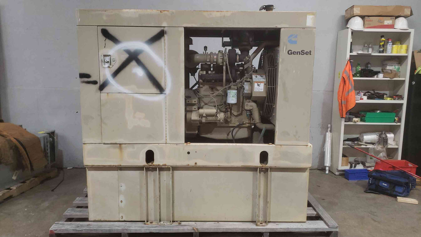 50KW Cummins 50DGCA Multi-Phase Diesel 1285.8 Hrs. (SKU: 112082)