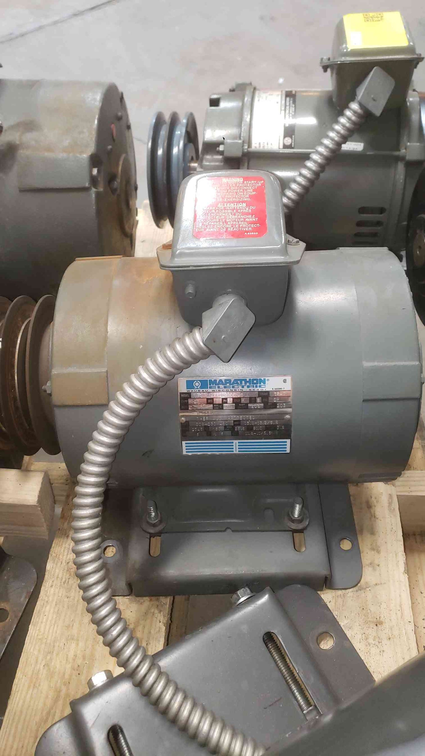 Marathon Electric 5HP 208-230/460 3PH Motor UPJ 184TTDR8551AB L (SKU: 112090)