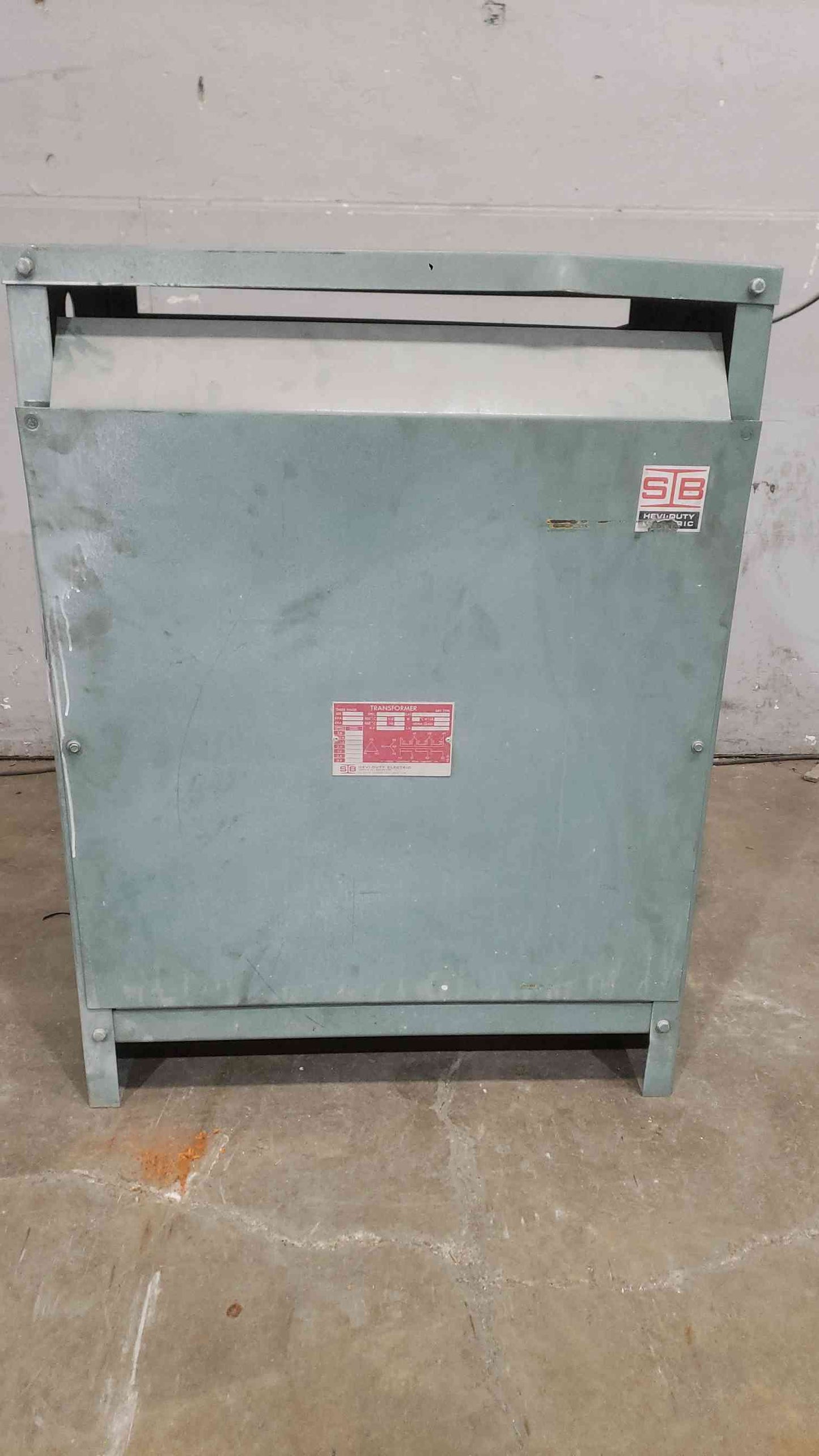 112.5KVA HEVI-DUTY 480v x 208Y/120v Dry Type Transformer T2H112 (SKU: 112144)