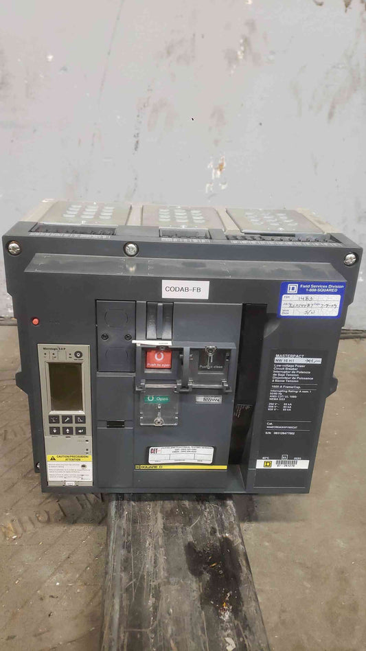 Square D Masterpact 1600A 635V Low Voltage Breaker NW 16 H1 (SKU: 112188)