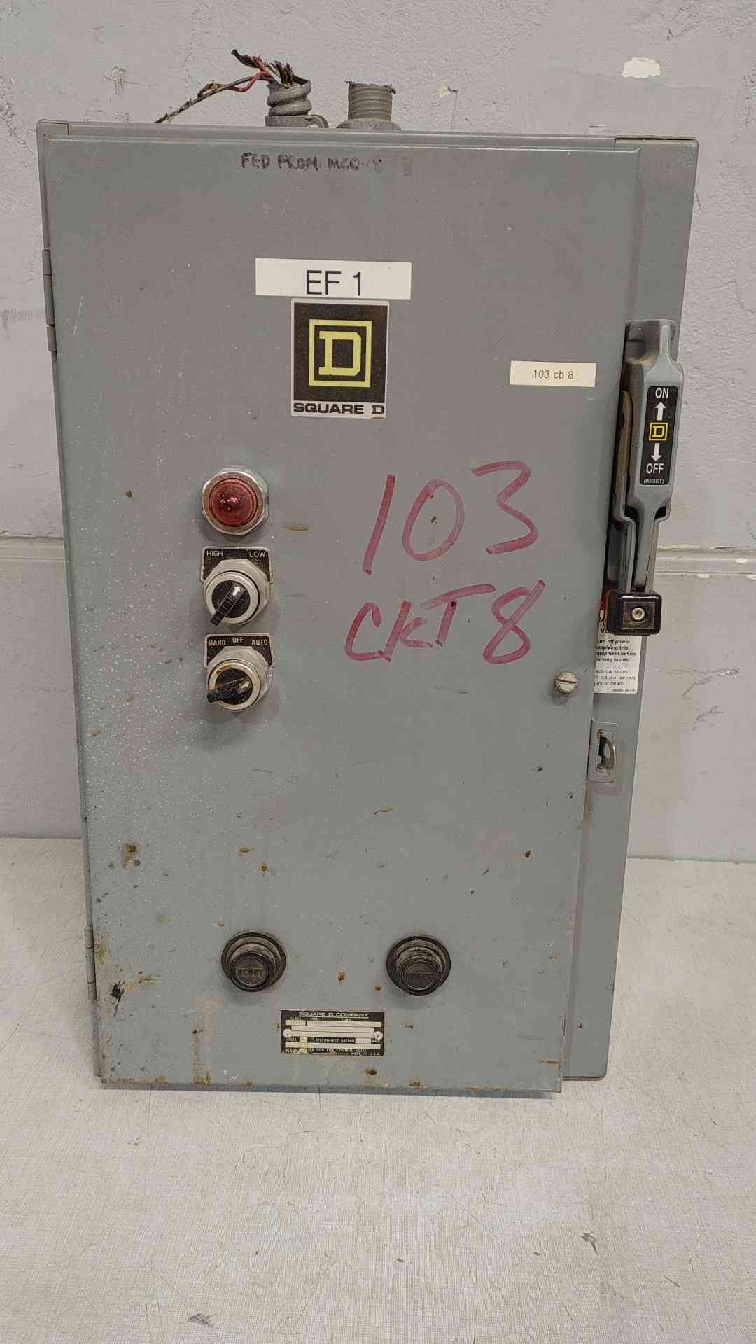 SQUARE D 30A Combination Motor Controller w/Disconnect Switch ir Circuit Breaker CC17FF4T(SKU: 112193)