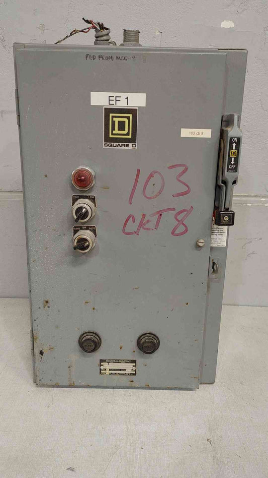 SQUARE D 30A Combination Motor Controller w/Disconnect Switch ir Circuit Breaker CC17FF4T(SKU: 112193)