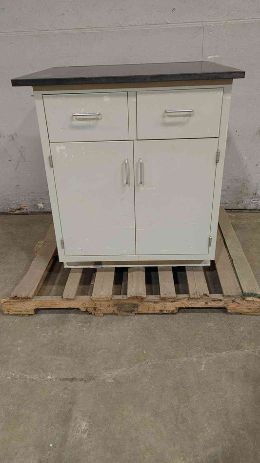 34" 2 Door/2 Drawer Metal Casework Jamestown JMP w/ Counter Top (SKU: 112201)
