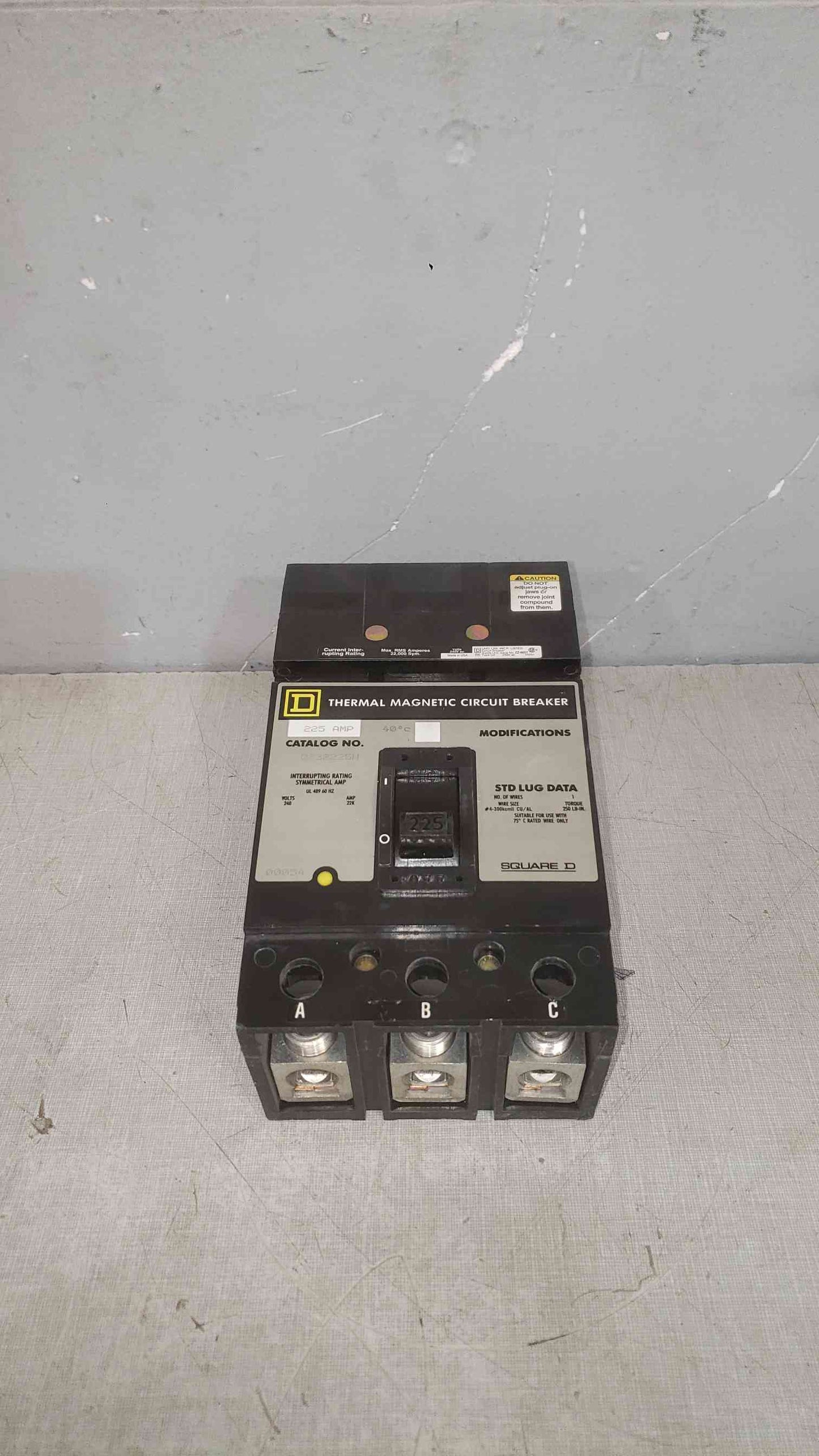 Square D 225A I-Line 240VAC 3 Pole Breaker Q232225H (SKU: 112236)