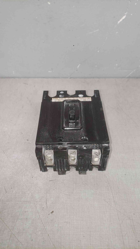 I-T-E 20A 600VAC 3 Pole Breaker EF3-B020 (SKU: 112243)