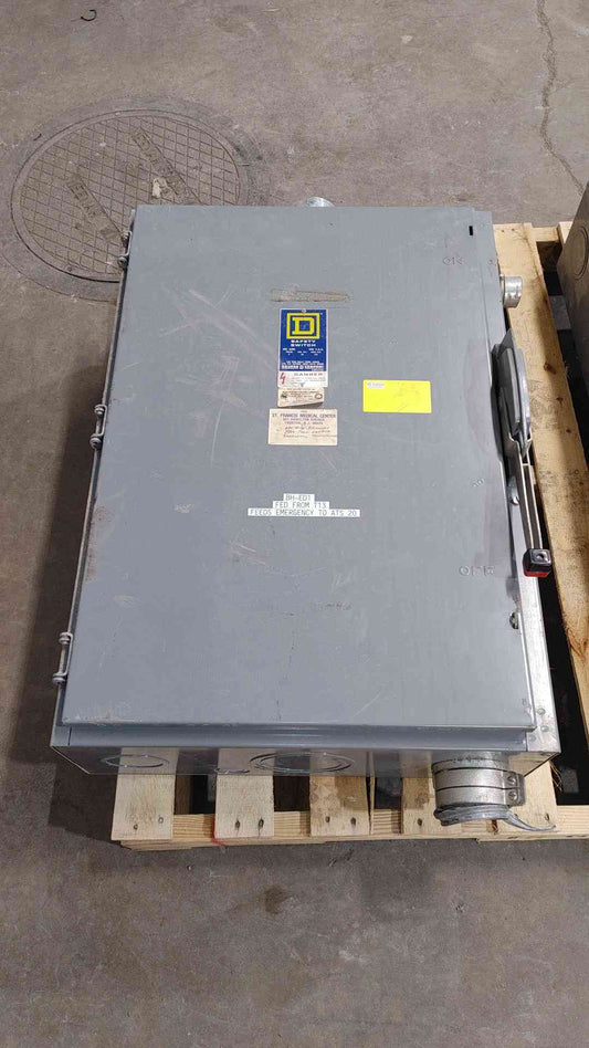 Square D 400A 240VAC 3PH Safety Switch H325N (SKU: 112278)