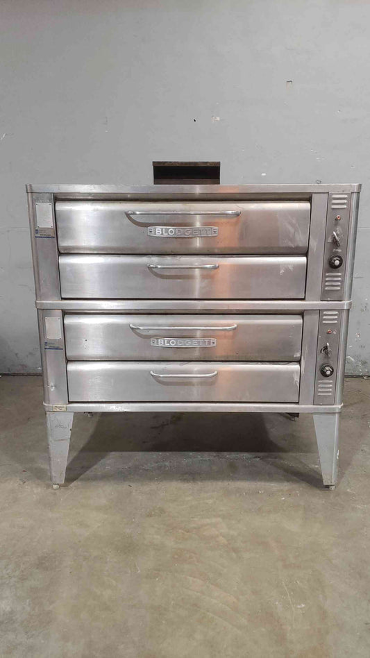 Blodgett 911 Double Stack Natural Gas Deck Oven - 74k BTU - Stainless Steel (SKU: 112280)