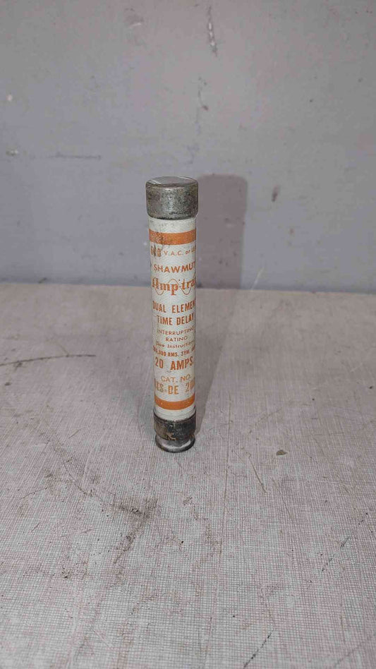 Shawmut 20A 600VAC Dual Element Time Delay Fuse ATS DE 20R (SKU: 112318)