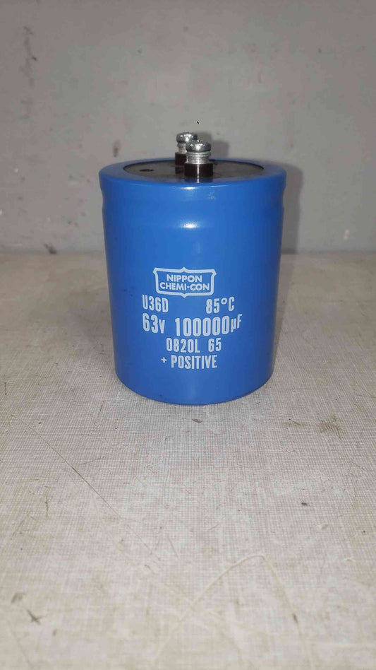 Nippon Chemi-Con 63V 100000uF Capacitor 0820L 65 (SKU: 112350)
