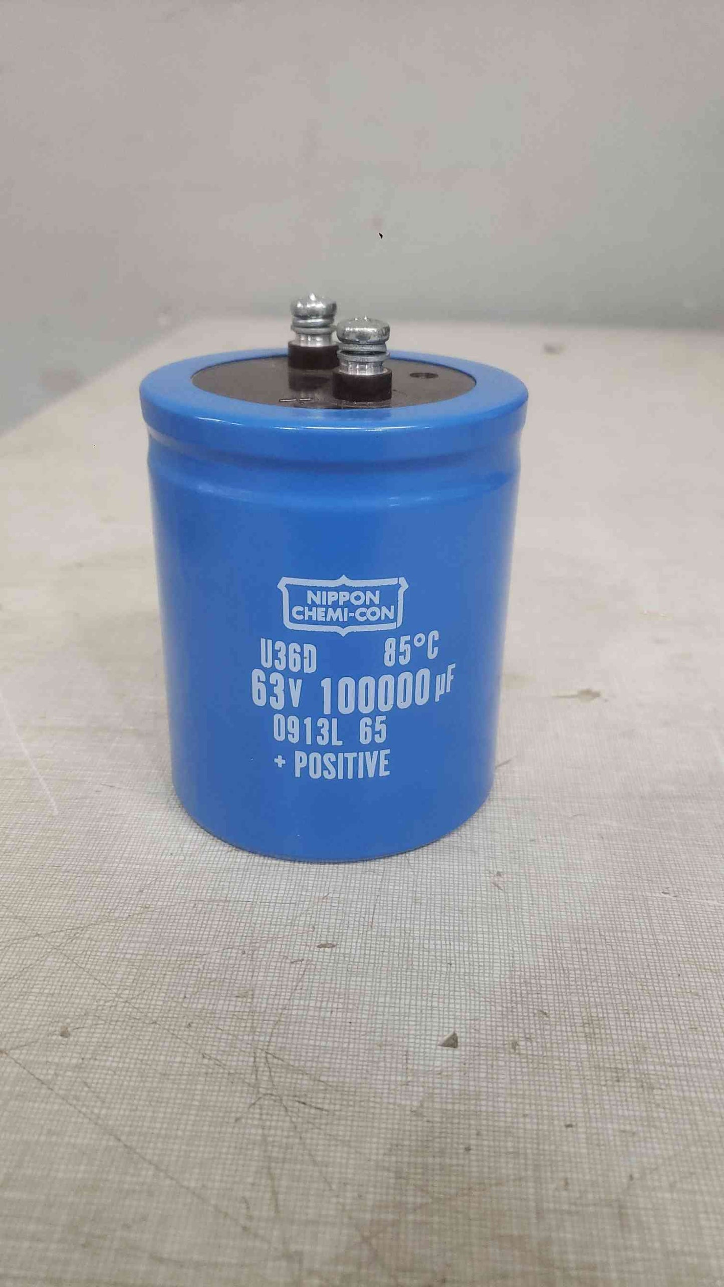 Nippon Chemi-Con 63V 100000uF Capacitor 0913L 65 (SKU: 112376)