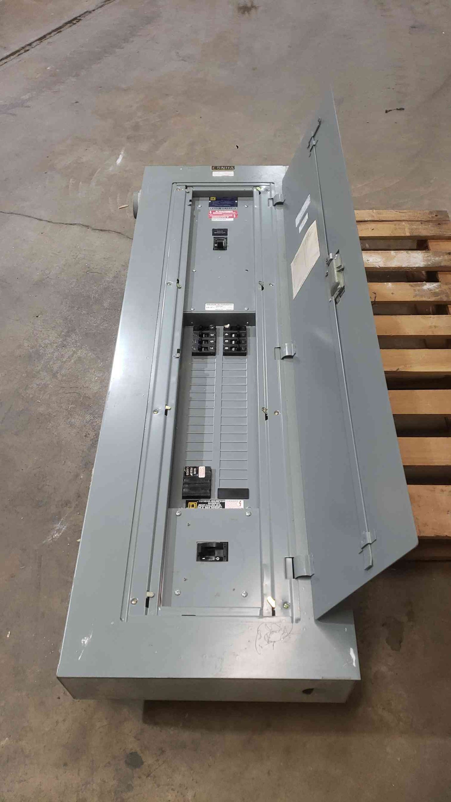 Square D 225A 480Y/277VAC 3PH 4W Panelboard NEHB 2MIKCL Dual Mains (SKU: 112391)