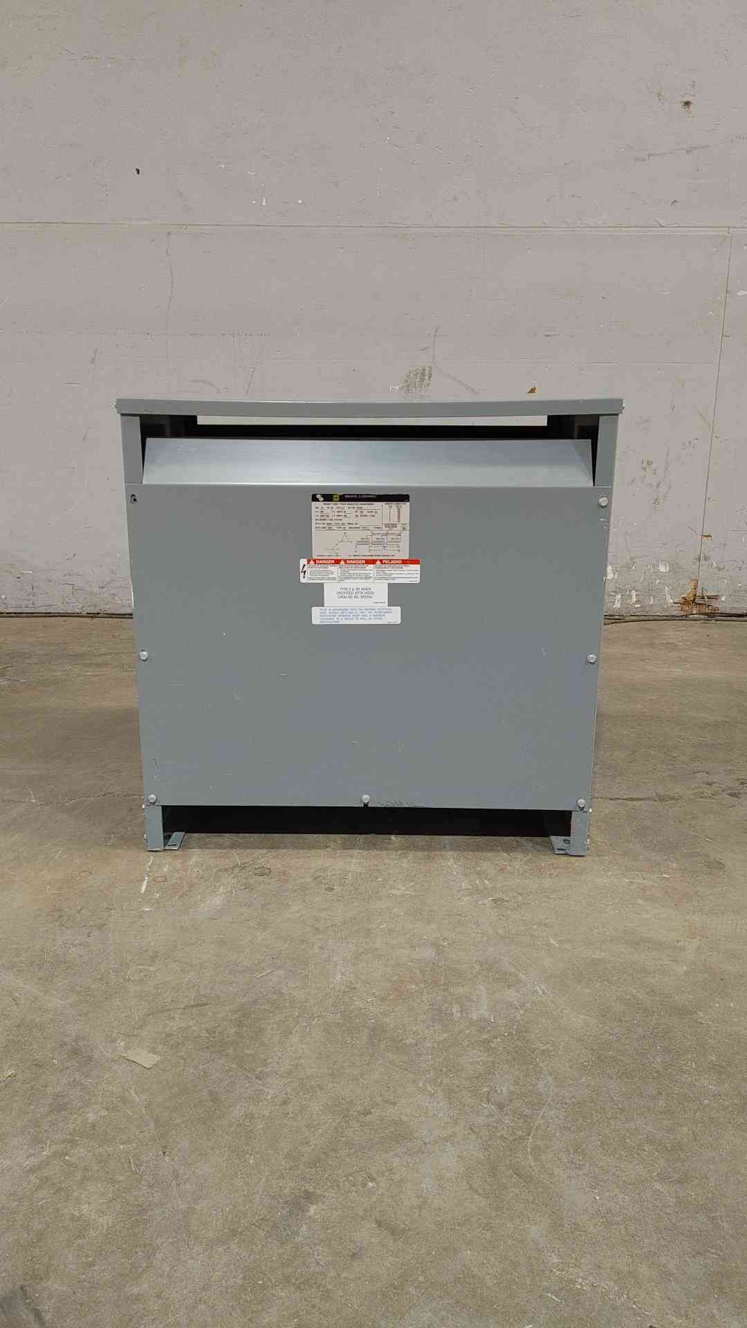 75kVA Square D 480v x 208/120V 208A 3PH Insulated Transformer 75T3H(SKU: 112420)