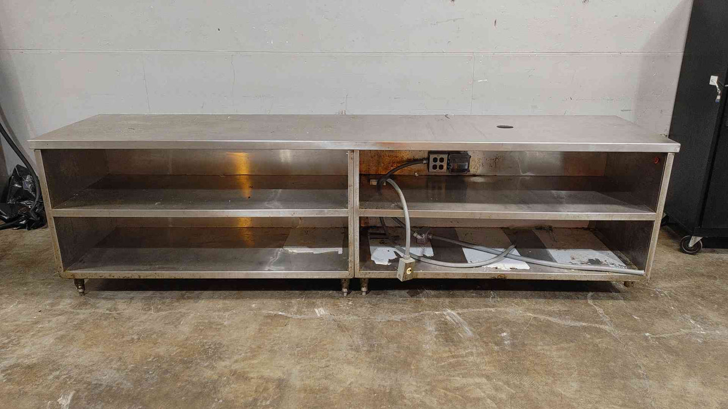 14 Gauge Open Front Cabinet Stainless Cafeteria Table (SKU: 112442)