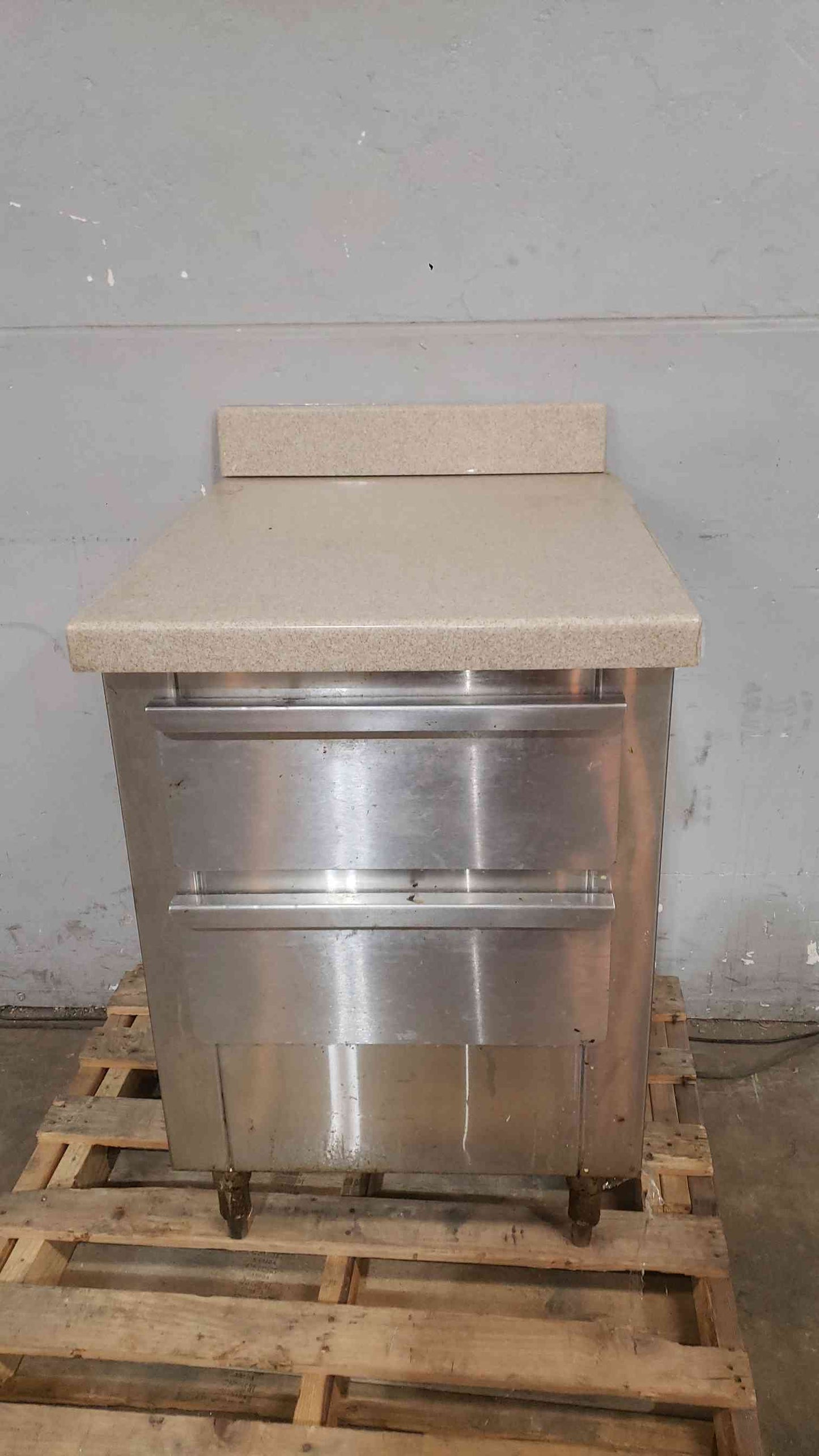Stainless Steel Workstation W/ Countertop Cafeteria Storage Shelves (SKU: 112448)
