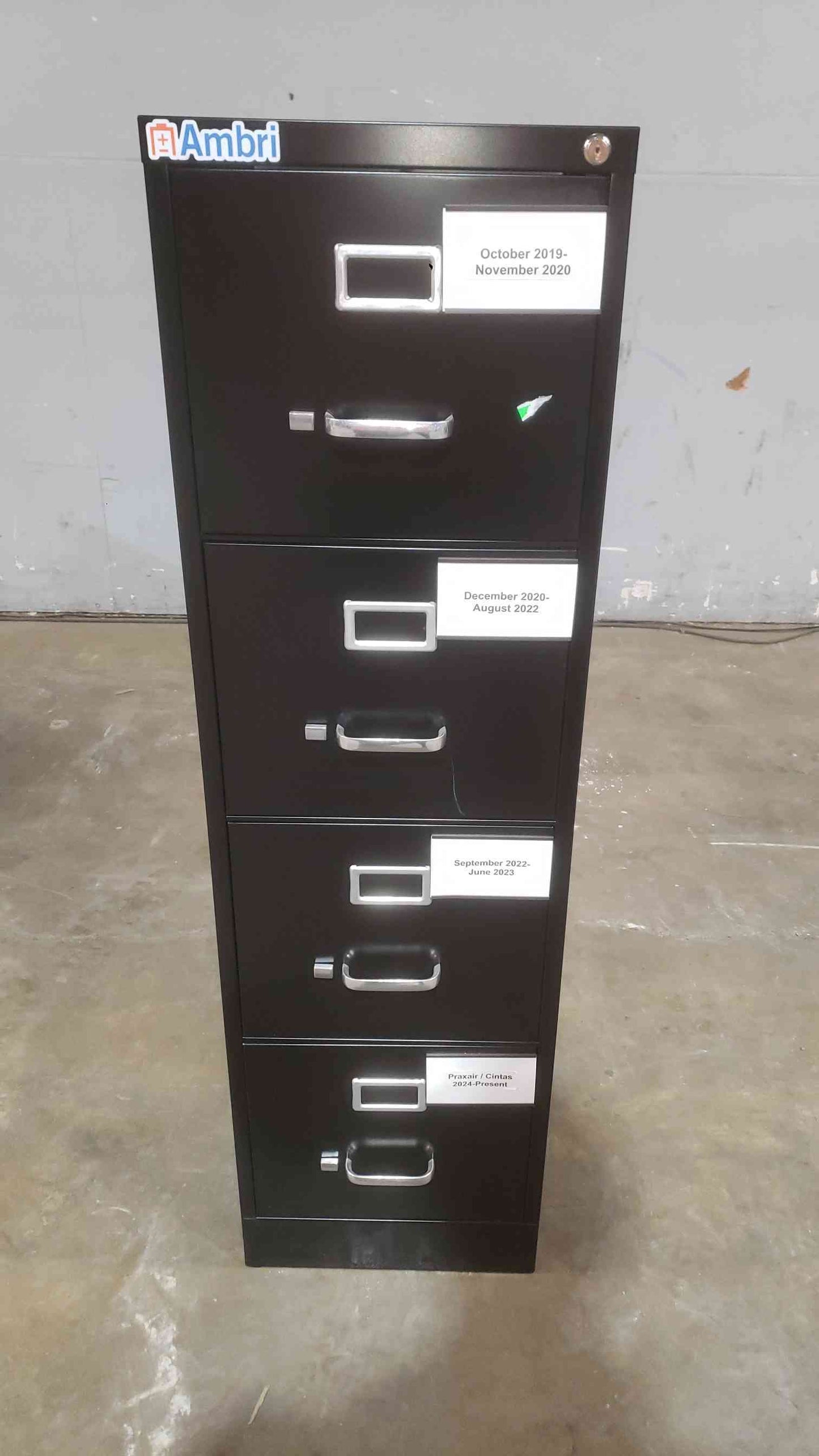 AMBRI 4 Tier Lateral Filing Cabinet (SKU: 112452)