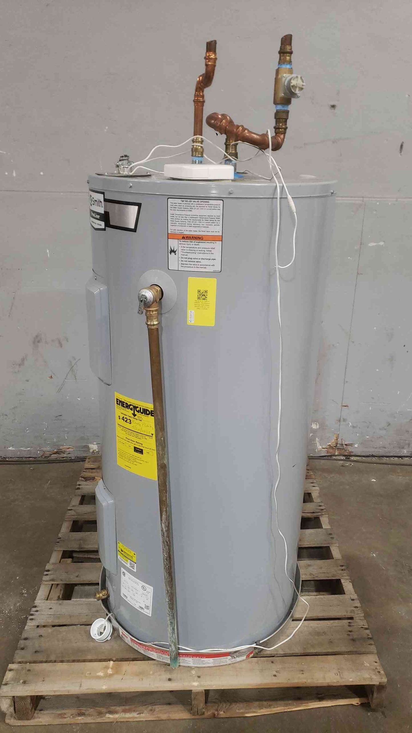 A.O. SMITH 240VAC 1PH Electric Storage Tank Water Heater ENS-50-110 (SKU: 112454)