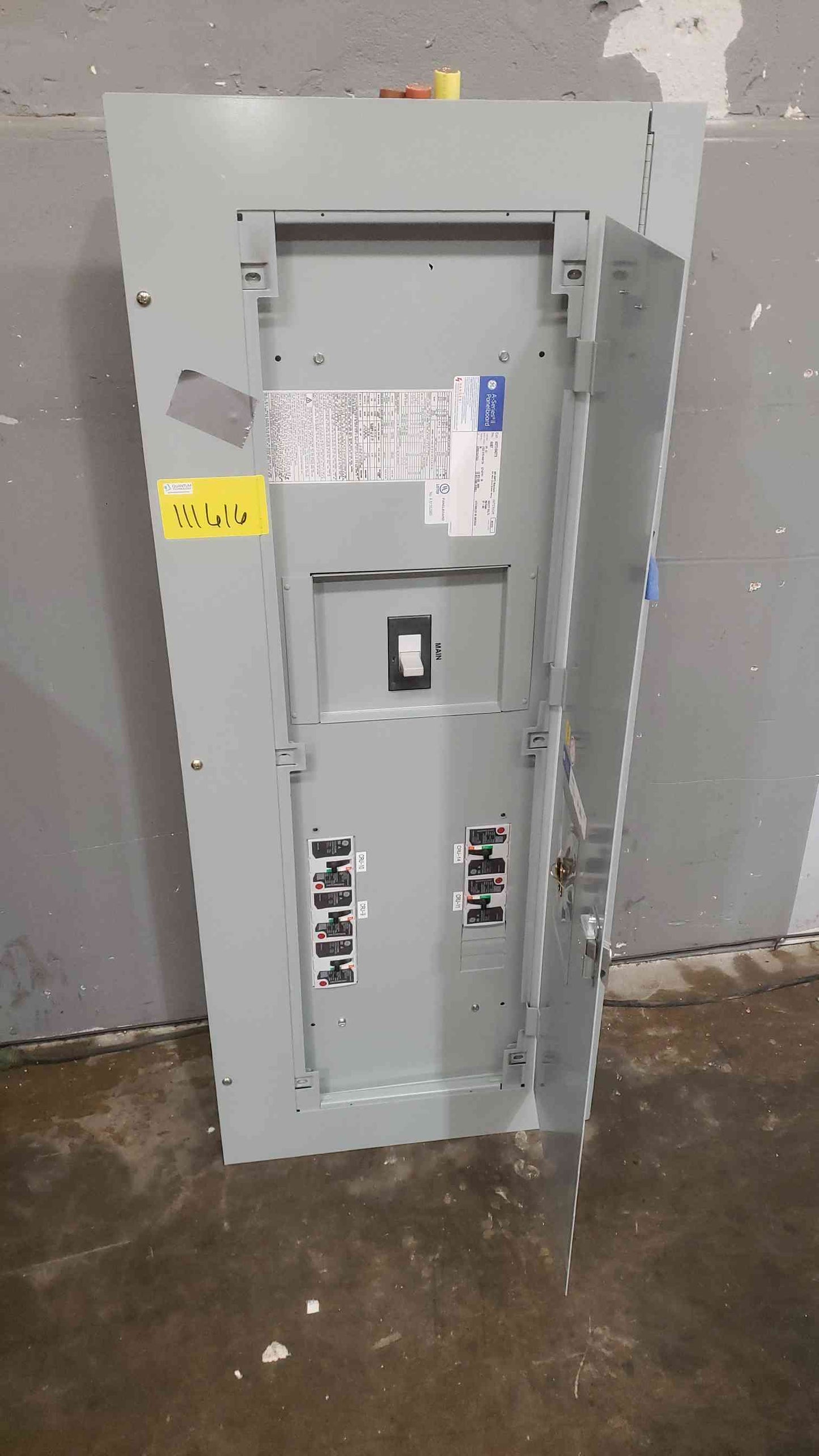 400A GE A-Series II Panelboard 480/277v 5 Breakers & Main (SKU: 111616)