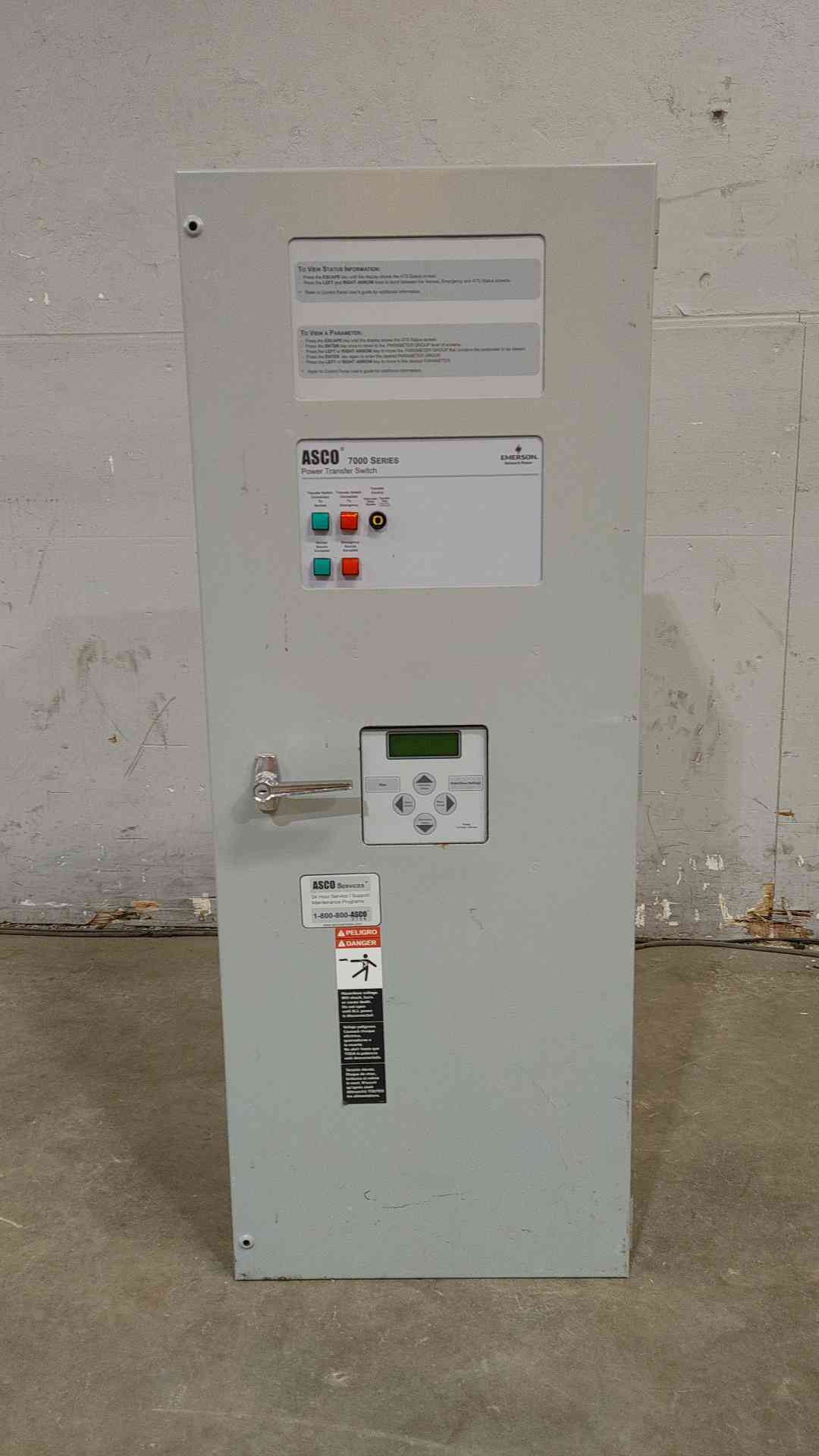 NEW 200A ASCO 7000 Series 240V 1PH Transfer Switch D07ATSA20200F5XC ATS (SKU: 112538)