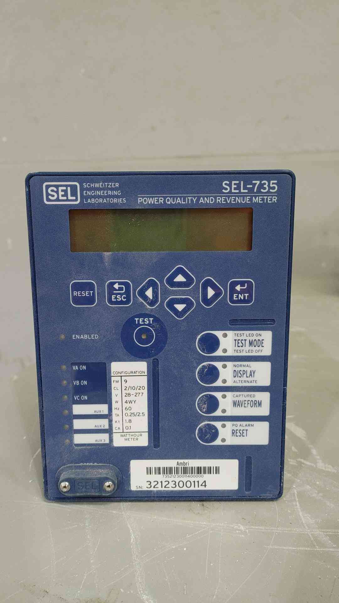 Schweitzer Power Quality & Revenue Meter SEL-735(SKU: 112566)