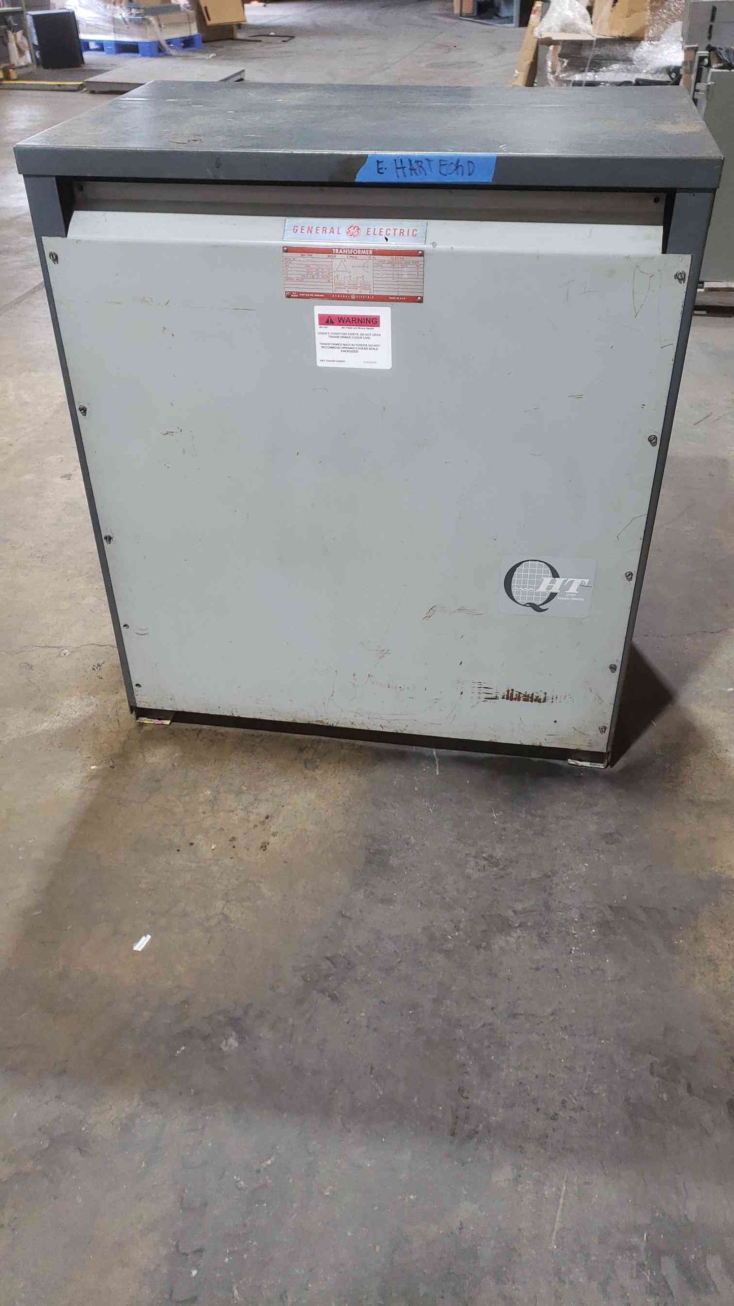 GE 225KVA 480-208/120 3PH Class AA Transformer 9T23A3877 (SKU: 112594)