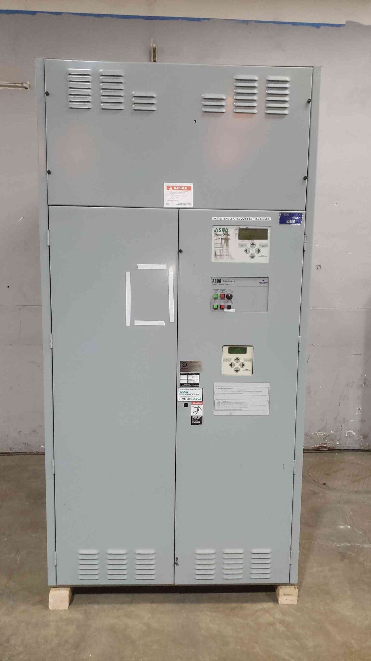 ASCO 7000 Series 4000A Enclosure Section - Includes Control Group & Logic As-Is Parts Only (SKU: 112587)