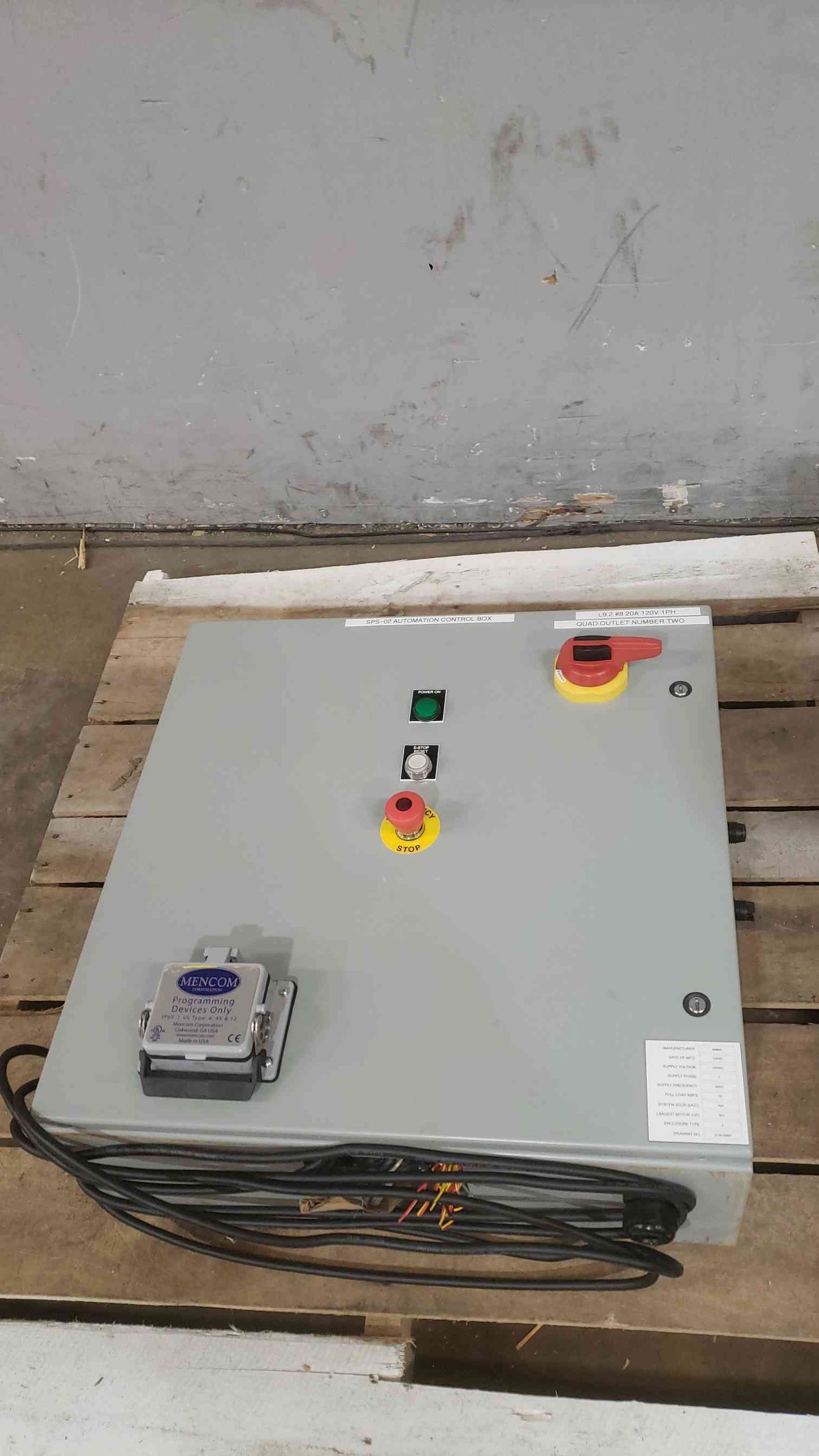 Ambri 120VAC 10A 1PH Industrial automation Control Panel (SKU: 112614)