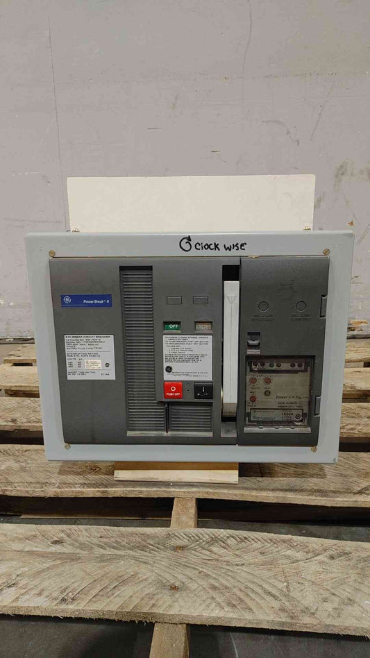 GE Power Break II 1600A 600V 3Pole STD BREAK Circuit Breaker SSF16D216(SKU: 112633)