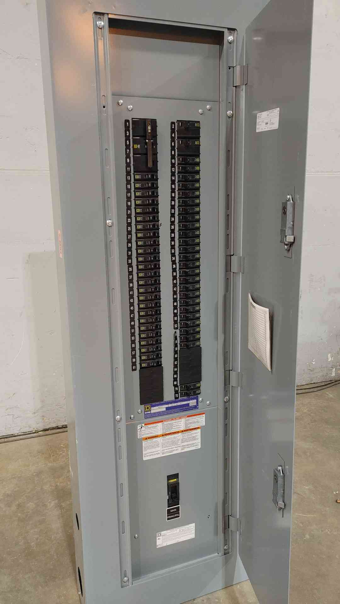 Square D NQ472L2C Complete Panelboard 225A 72-Pole 3PH 240V Box Trim & Interior (SKU: 112661)