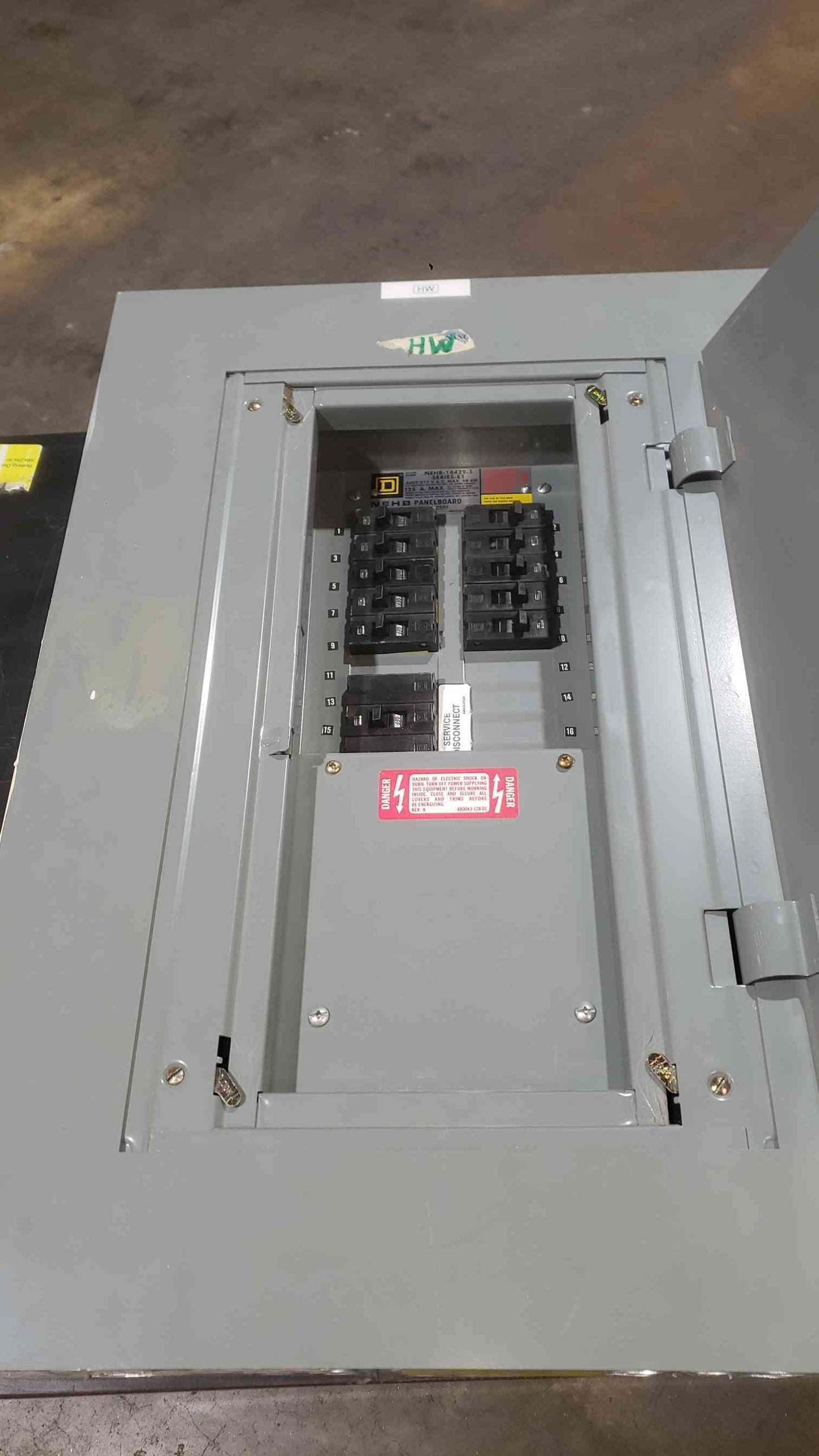 Square D NEHB 125A 480Y/277 3PH 4W Panelboard (SKU: 112647)