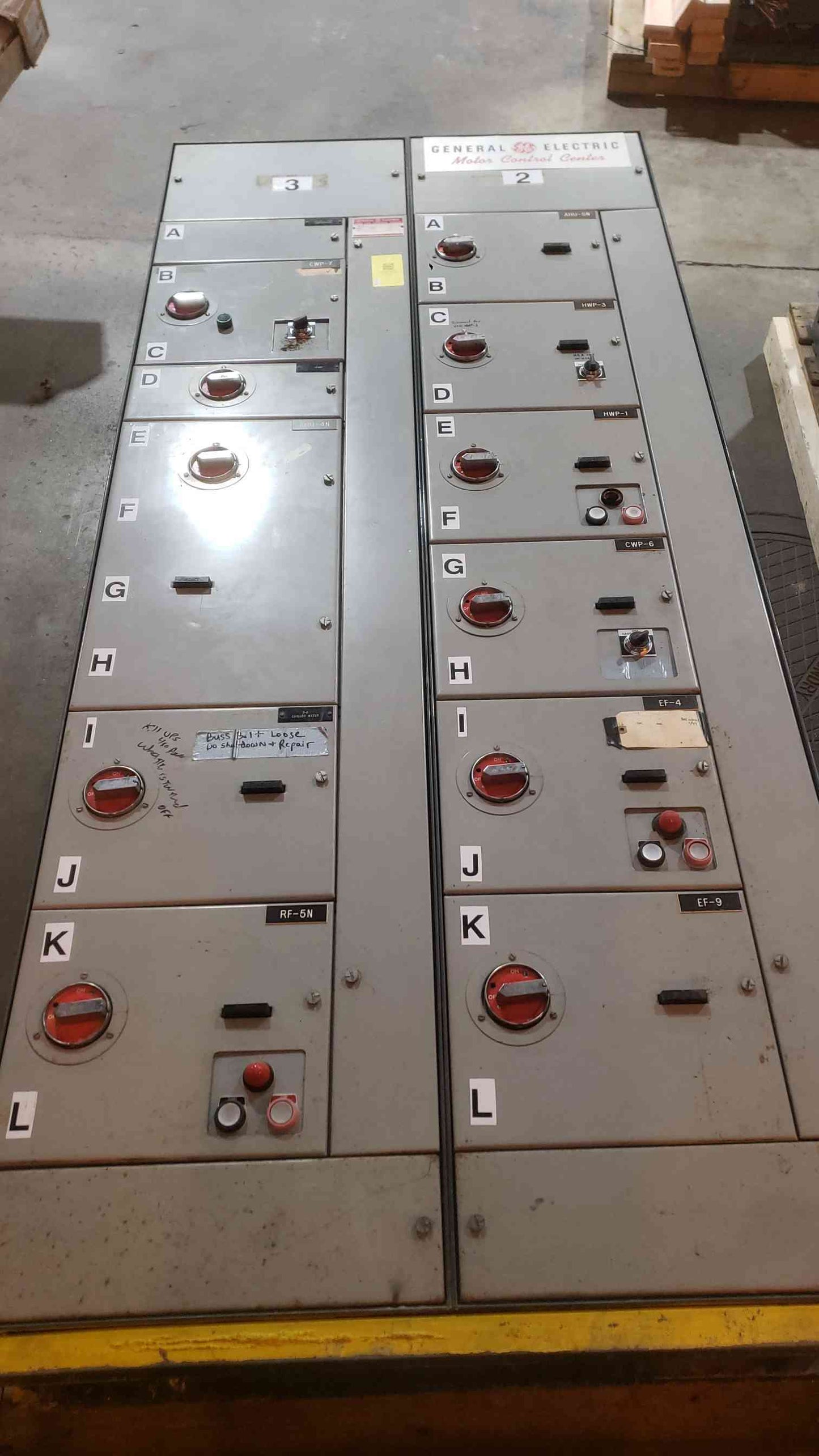 GE 4 Section 600A 480V 7700 Line Control Center (SKU: 112662)
