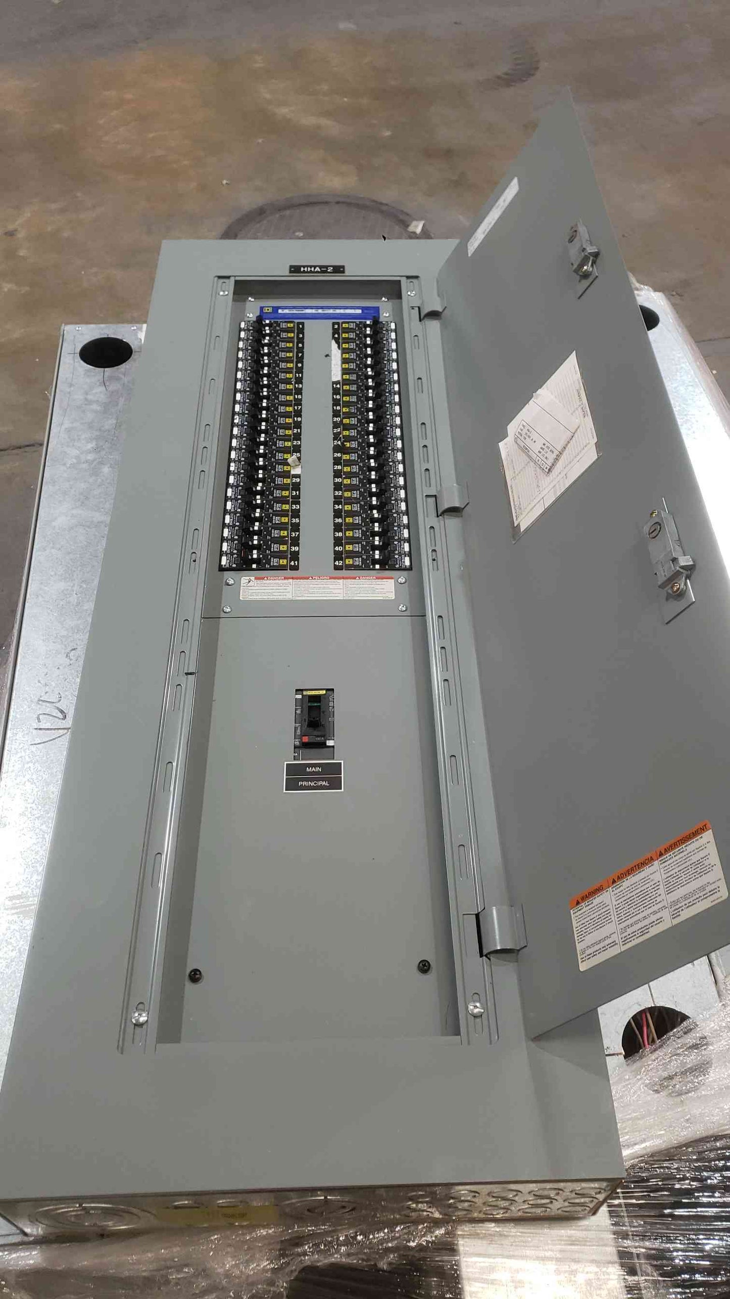 Square D 150A 480Y/277VAC 3PH 4W Panelboard with Main (SKU: 112715)
