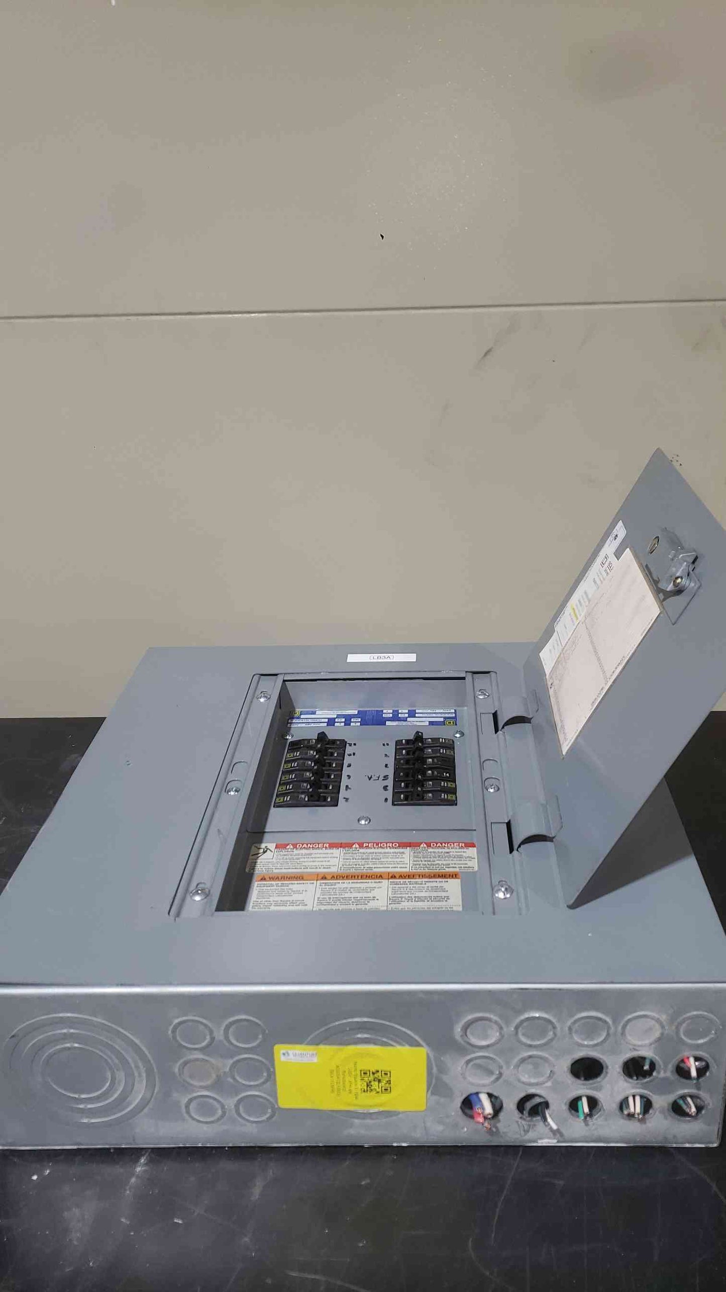 Square D 100A 240V~ 3PH 4W Panelboard NQOD412L100CU (SKU: 112698)