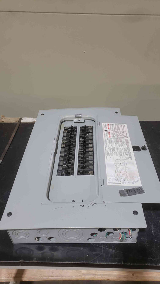Siemens 150A 3PH Load Center COPPER BUS 24-Space MLO Loaded w/ 24 QP Breakers (SKU: 112728)