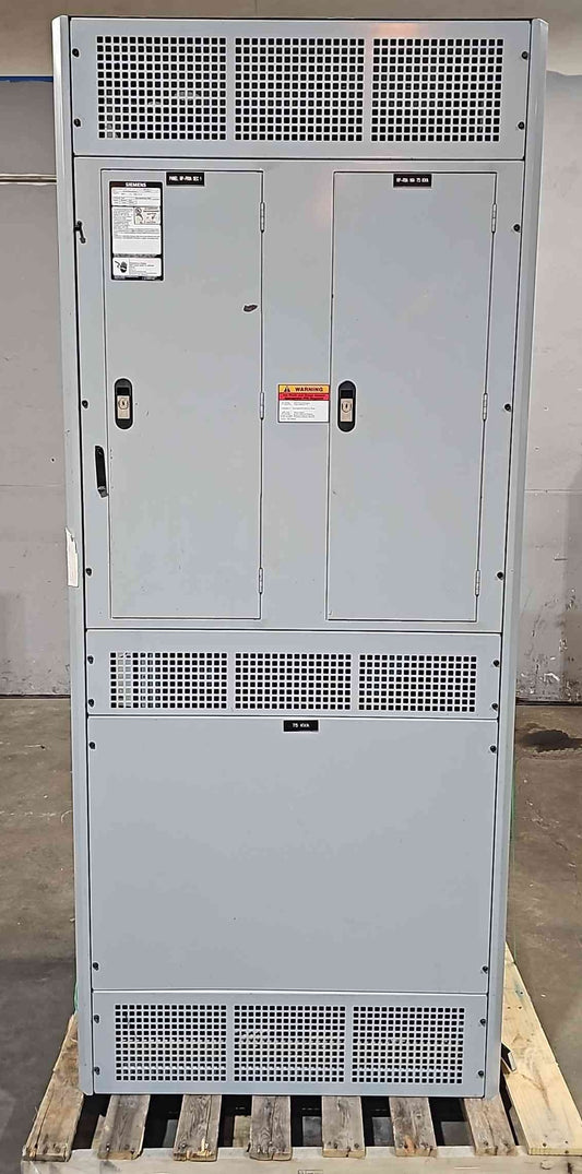 75KVA 480v x 208/120v Hammond Transformer w/ Integrated Siemens Panelboards 120/208v & 480v (112756)