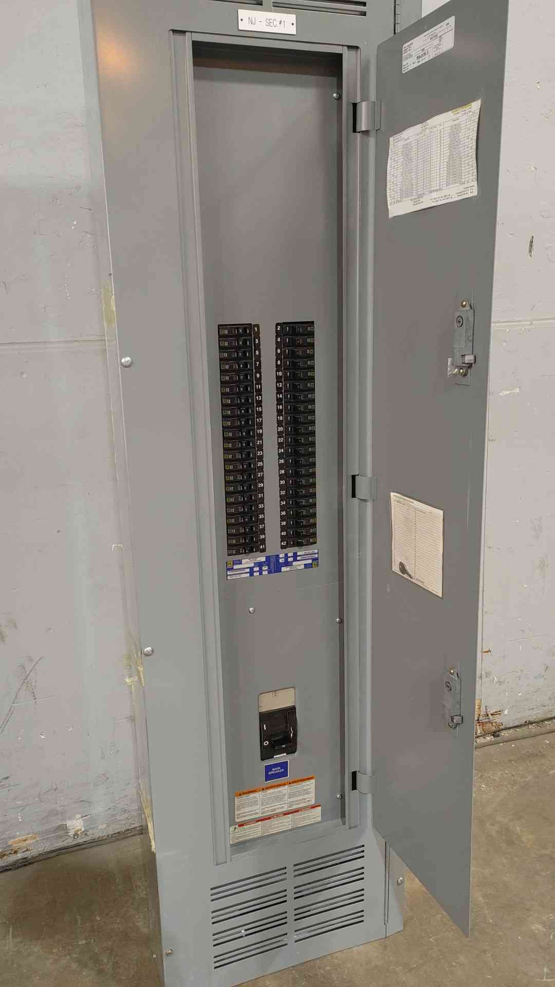 Square D NQOD 250 Amp Main Breaker Panelboard 208Y/120V 3PH 4W 42-Circuit Loaded(SKU: 112778)