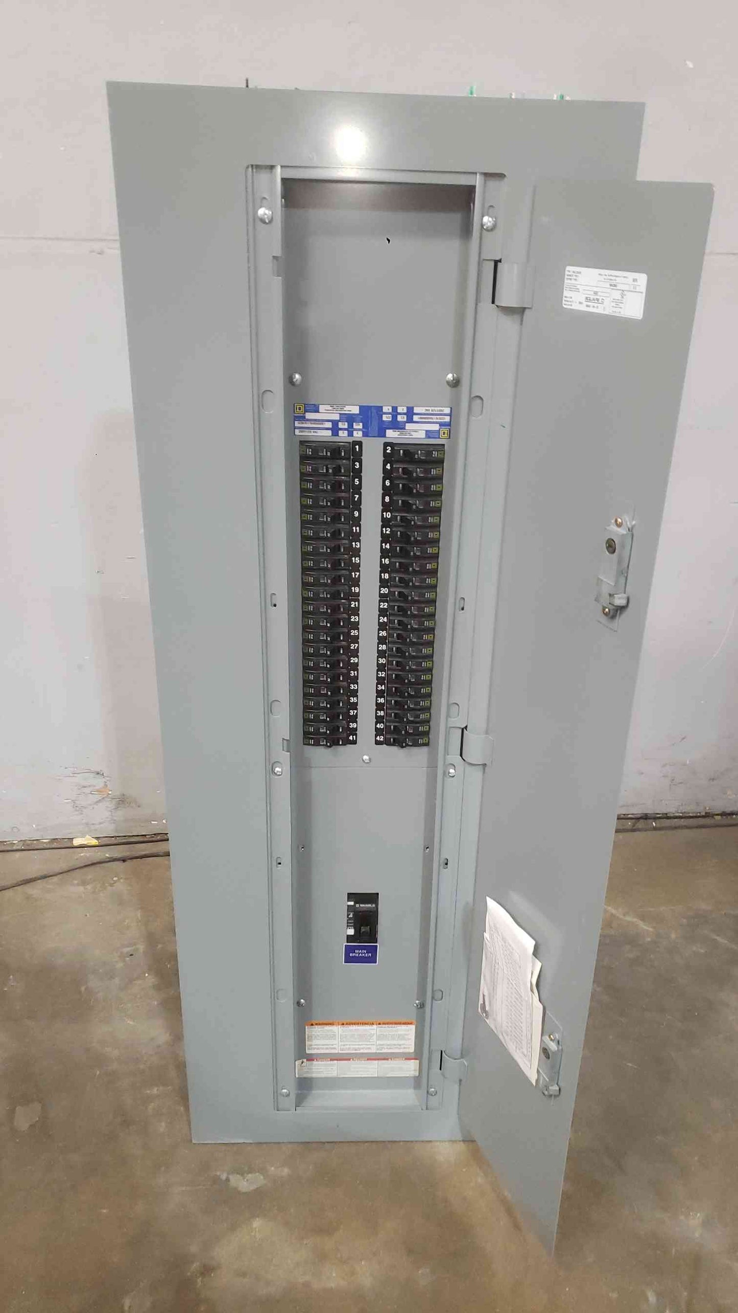 Square D NQOD Panelboard 225A 208Y/120V 3-Phase 42-Circuit Main Breaker Panel QO (SKU: 112785)