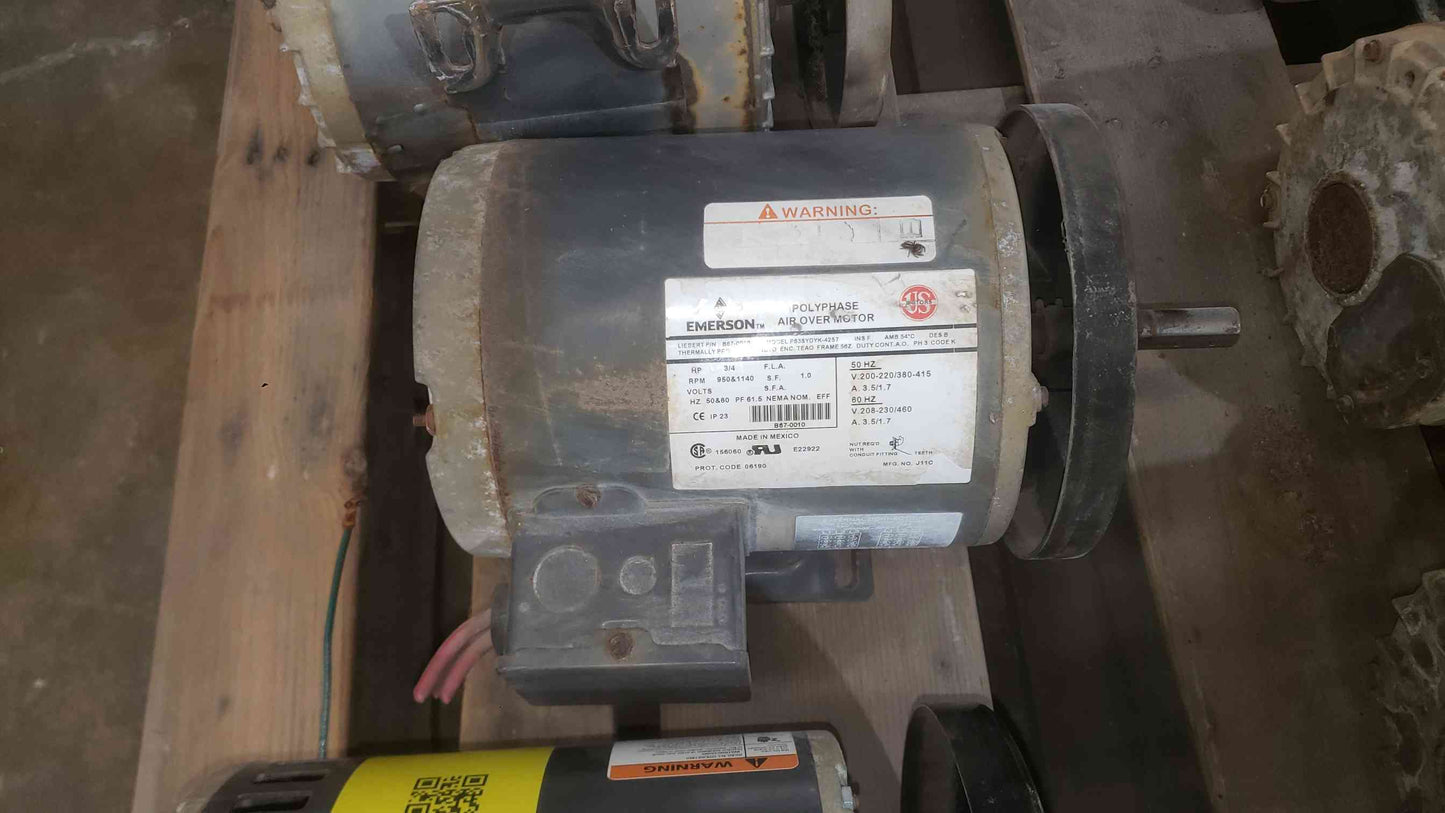 Emerson US Motors 3/4 HP Polyphase Air Over Motor P63SYDYK-4257 3PH 56Z Frame (SKU: 112820)