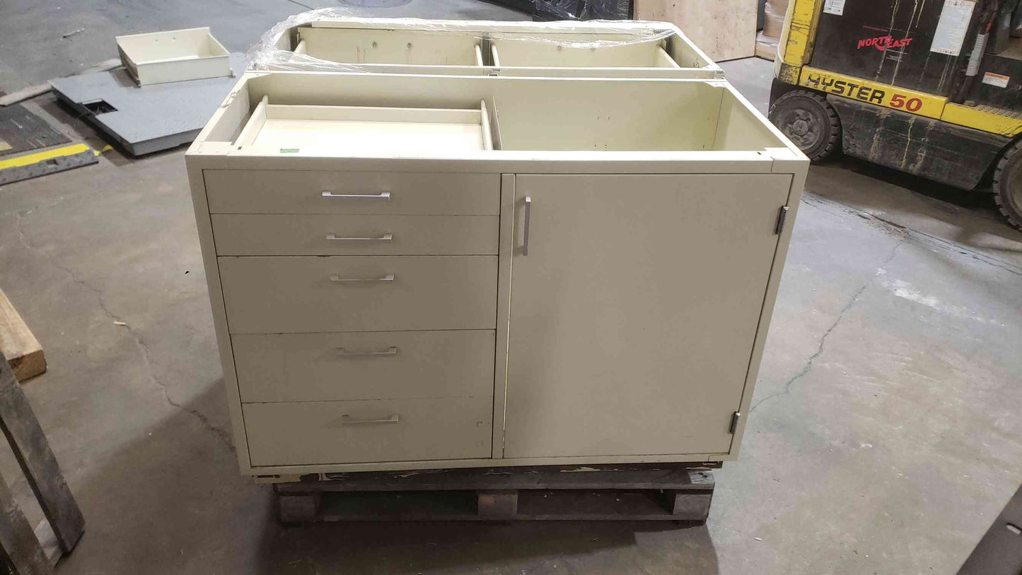 Hamilton 47" Standing Height Metal Casework Drawer & Door Combo (SKU: 112905)