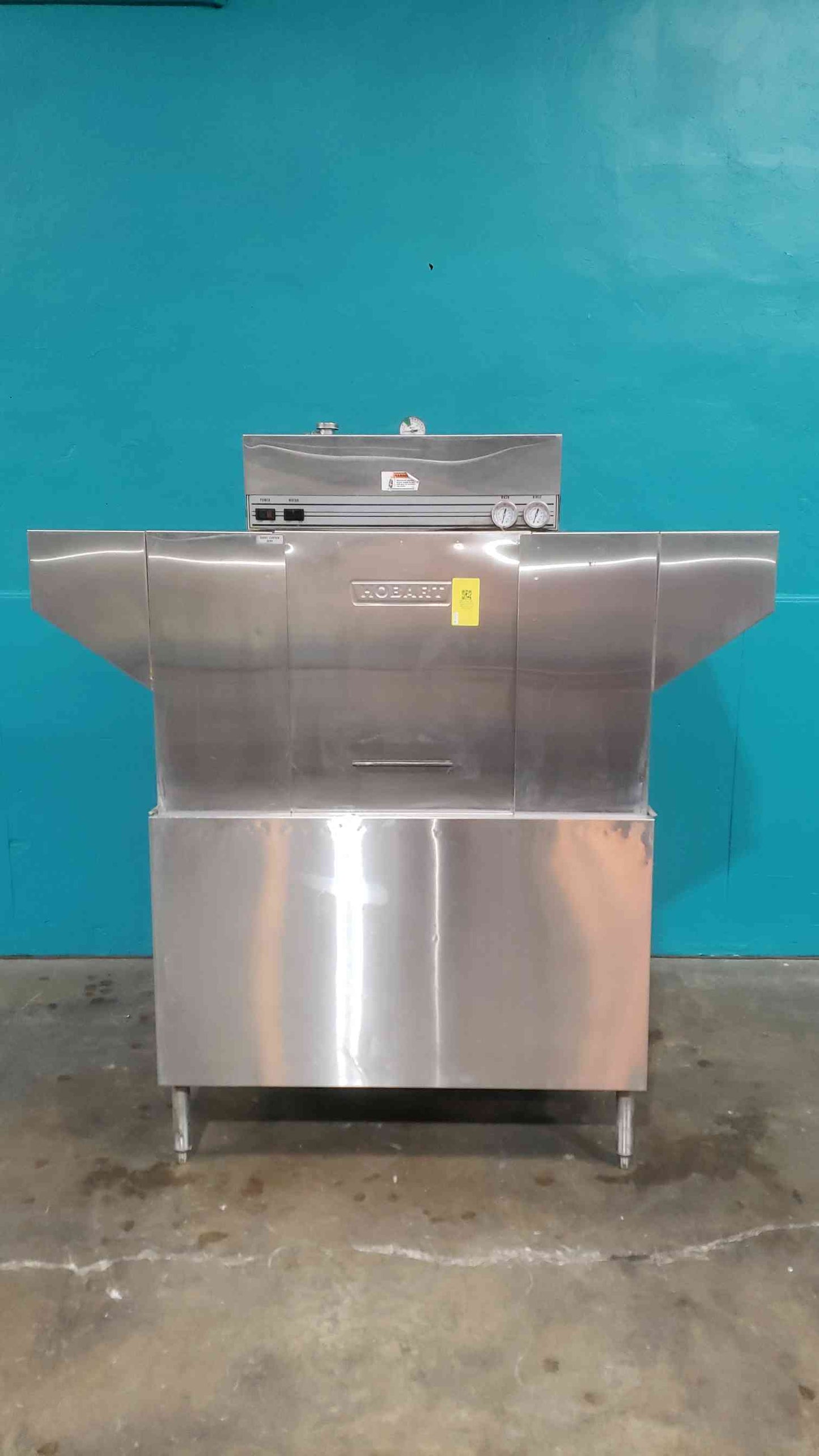 Hobart C44A Commercial Conveyor Dishwasher - 480V 3PH - High Temp 202 Racks/Hr (SKU: 112987)