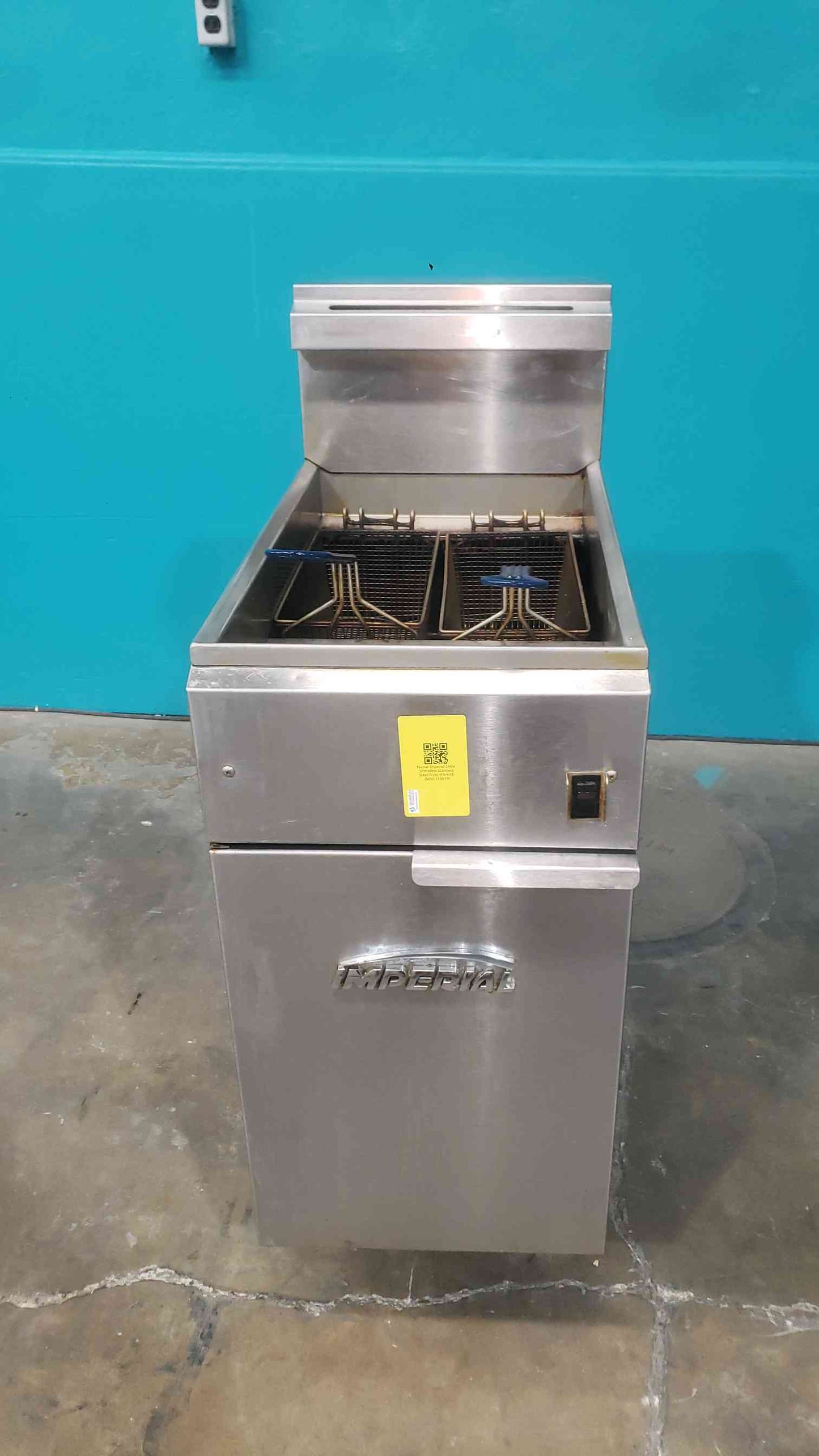 Imperial Deep Fryer IFS-40-E Commercial Electric 40lb Capacity 14kW Stainless Steel Single Pot (SKU: 113019)