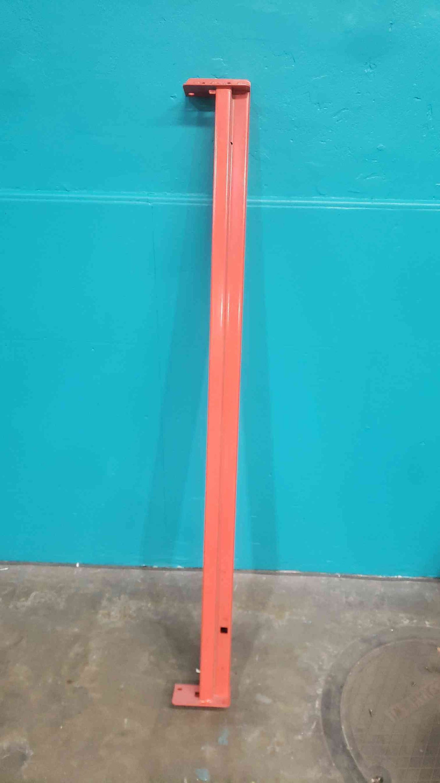 60" Teardrop Pallet Rack Beam - 5ft Orange Step Beam - Warehouse Shelving (SKU: 113079)