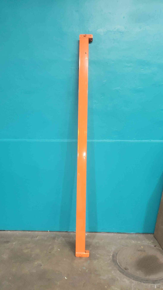 96" Husky Teardrop Pallet Rack Beam - 8ft Orange Step Beam - Universal Warehouse Racking (SKU: 113083)