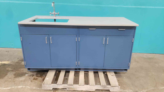 Jamestown 73" Gray Epoxy Sink Bundle Metal Casework (SKU: 113084)