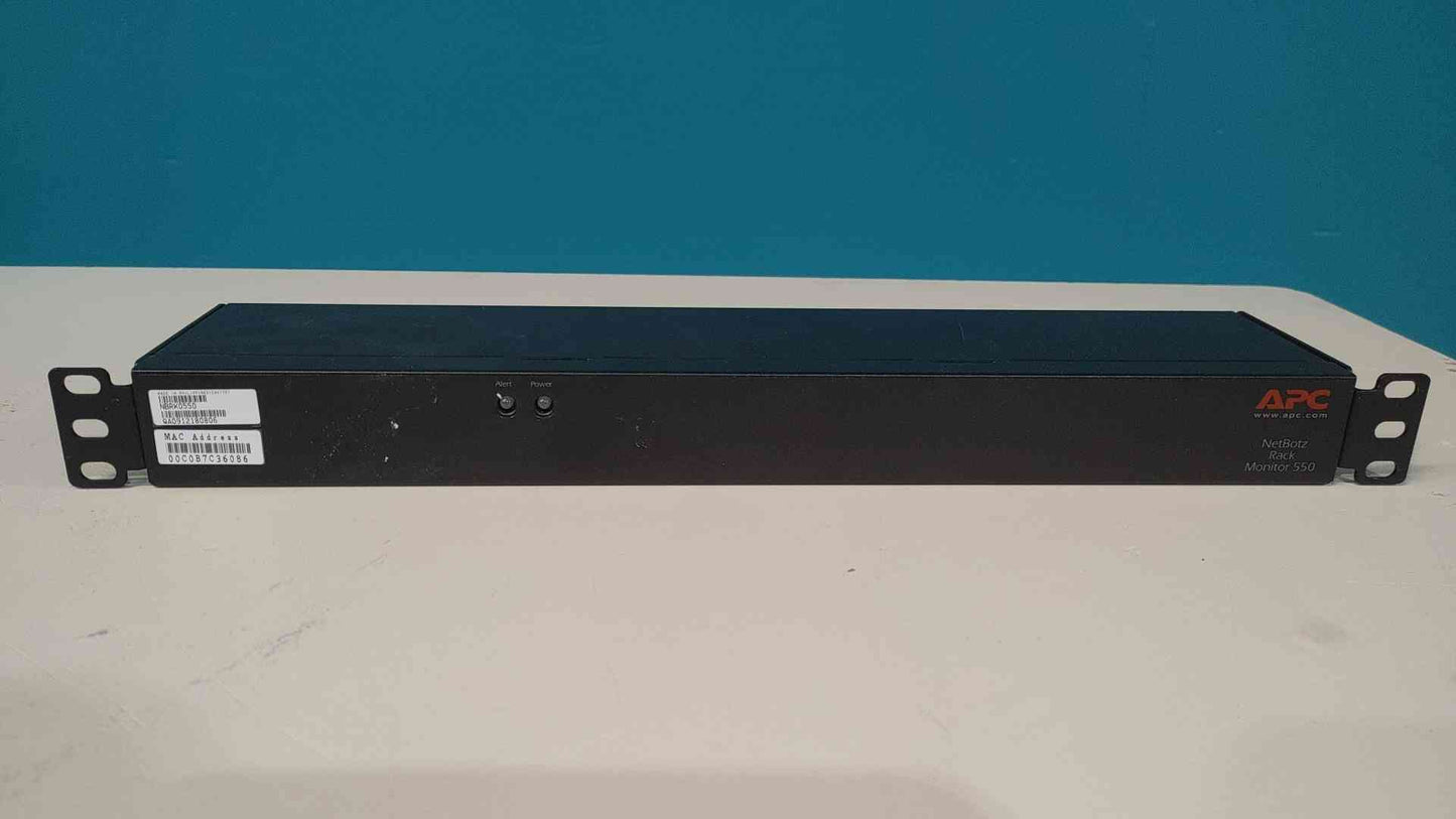 APC NetBotz Rack Monitor 550 NBRK0550 Environmental Monitoring System 1U Rackmount(SKU: 113088)