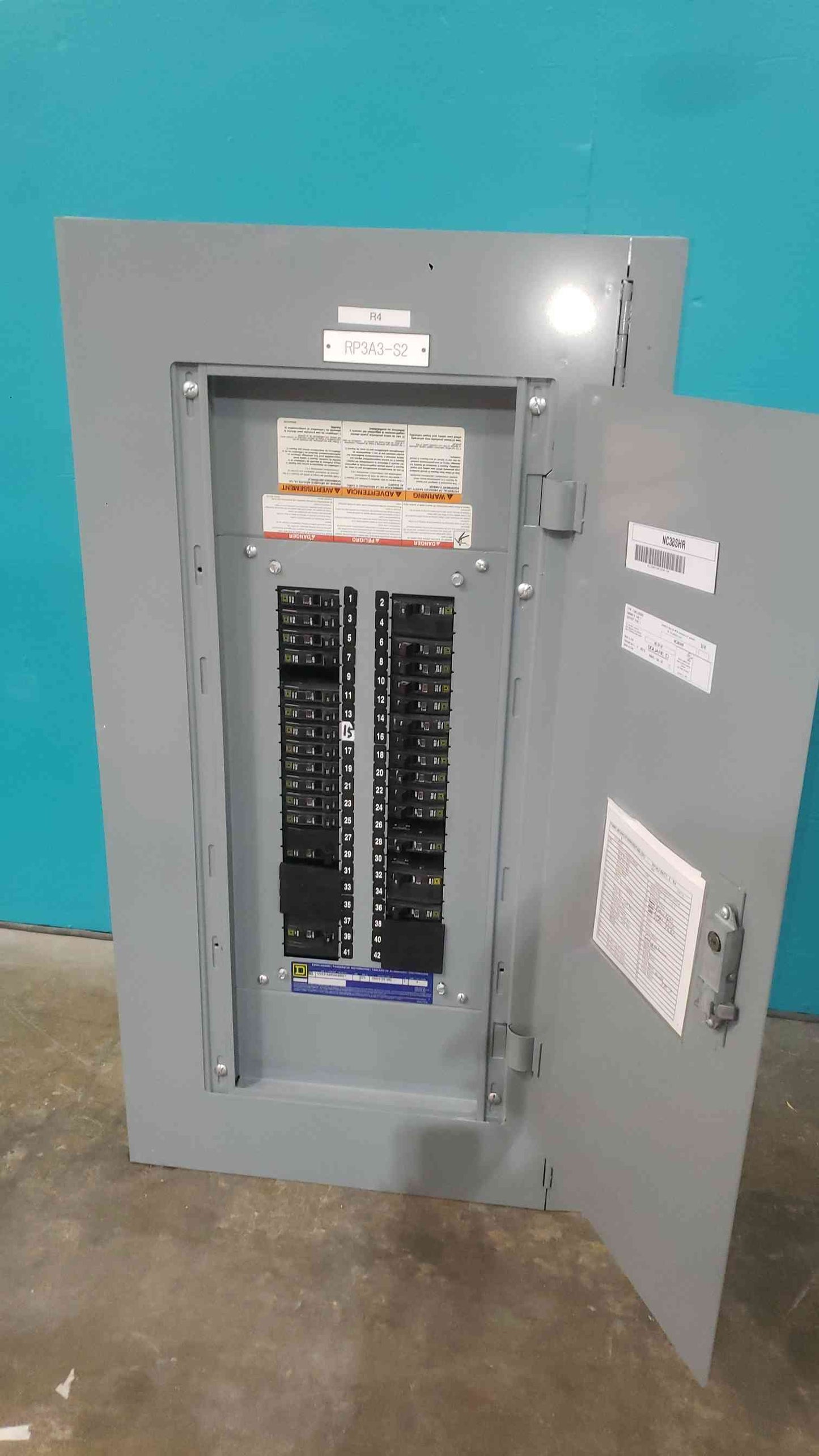 Square D NQ Panelboard 225A 120/208V 3-Phase 42-Circuit MLO w/ 23 QO120 & QO360 (SKU: 113106)