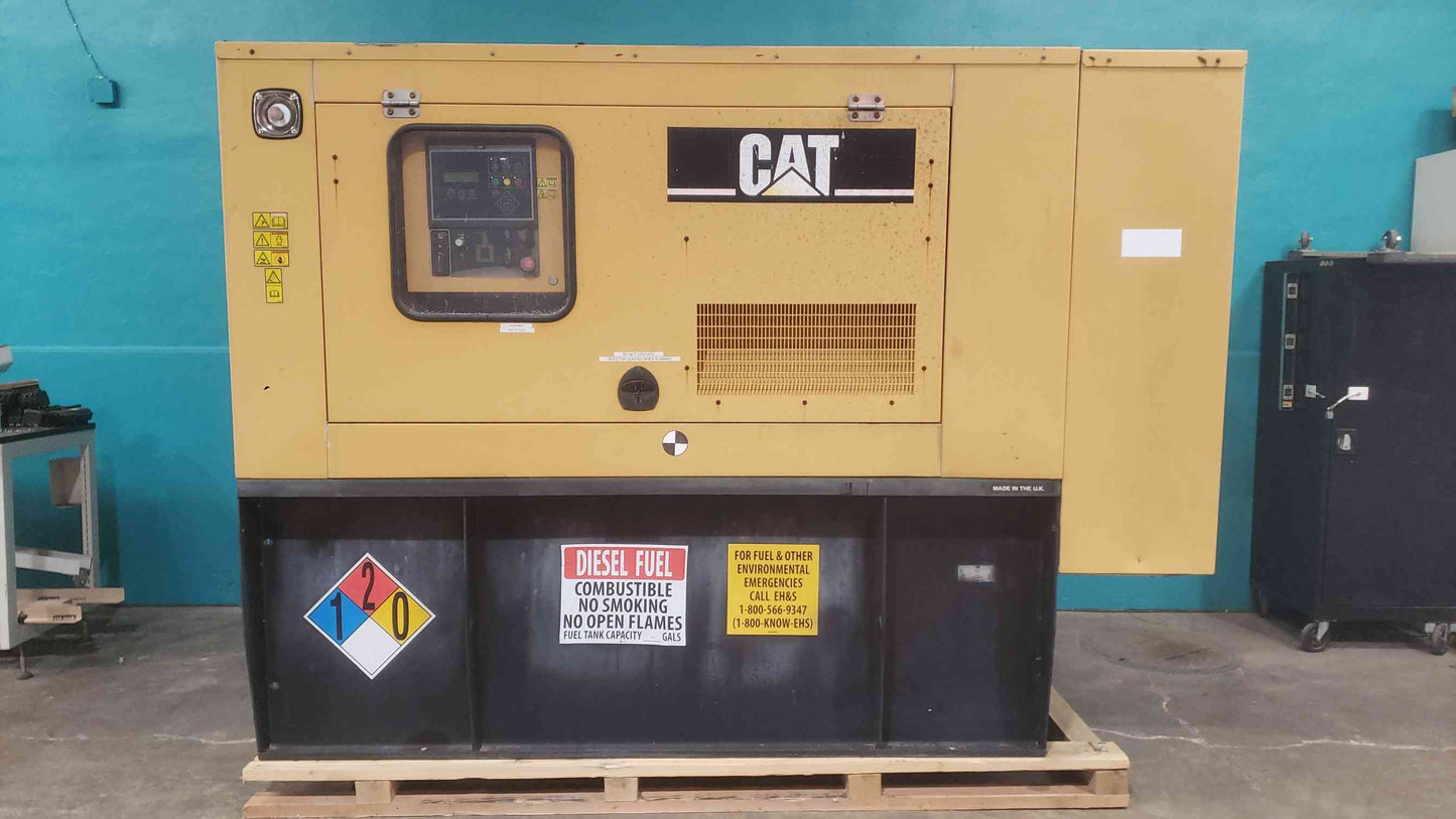 Caterpillar 60kW Diesel Standby Generator D60-4S 120/240V Single Phase CAT C4.4 102 Hrs. (SKU: 113050)