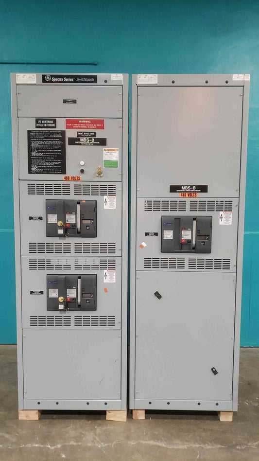 GE Spectra Series 1600A Switchboard | 480V 3P 4W | 65kA | (3) SSF16B216 Breakers (SKU: 113179)